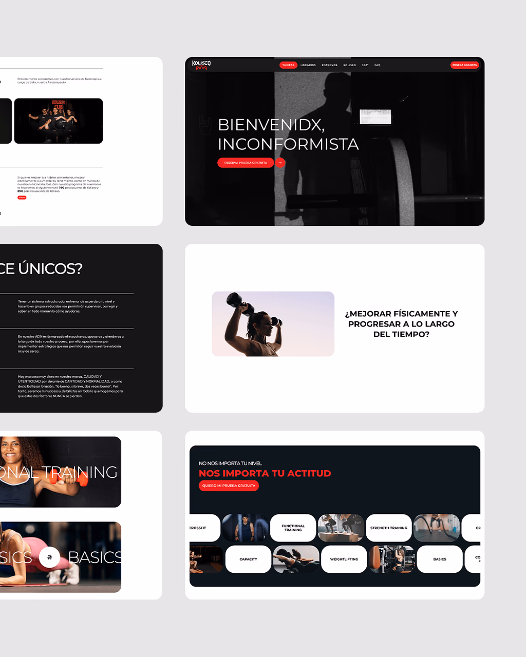 diseño web gimnasio