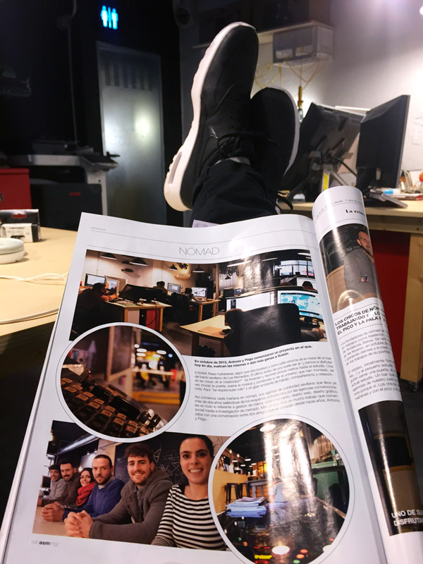 reportaje nomad en ASM magazine