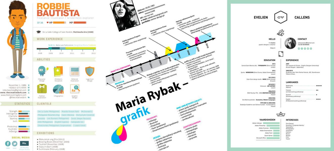 diseño gráfico currículo diseñador