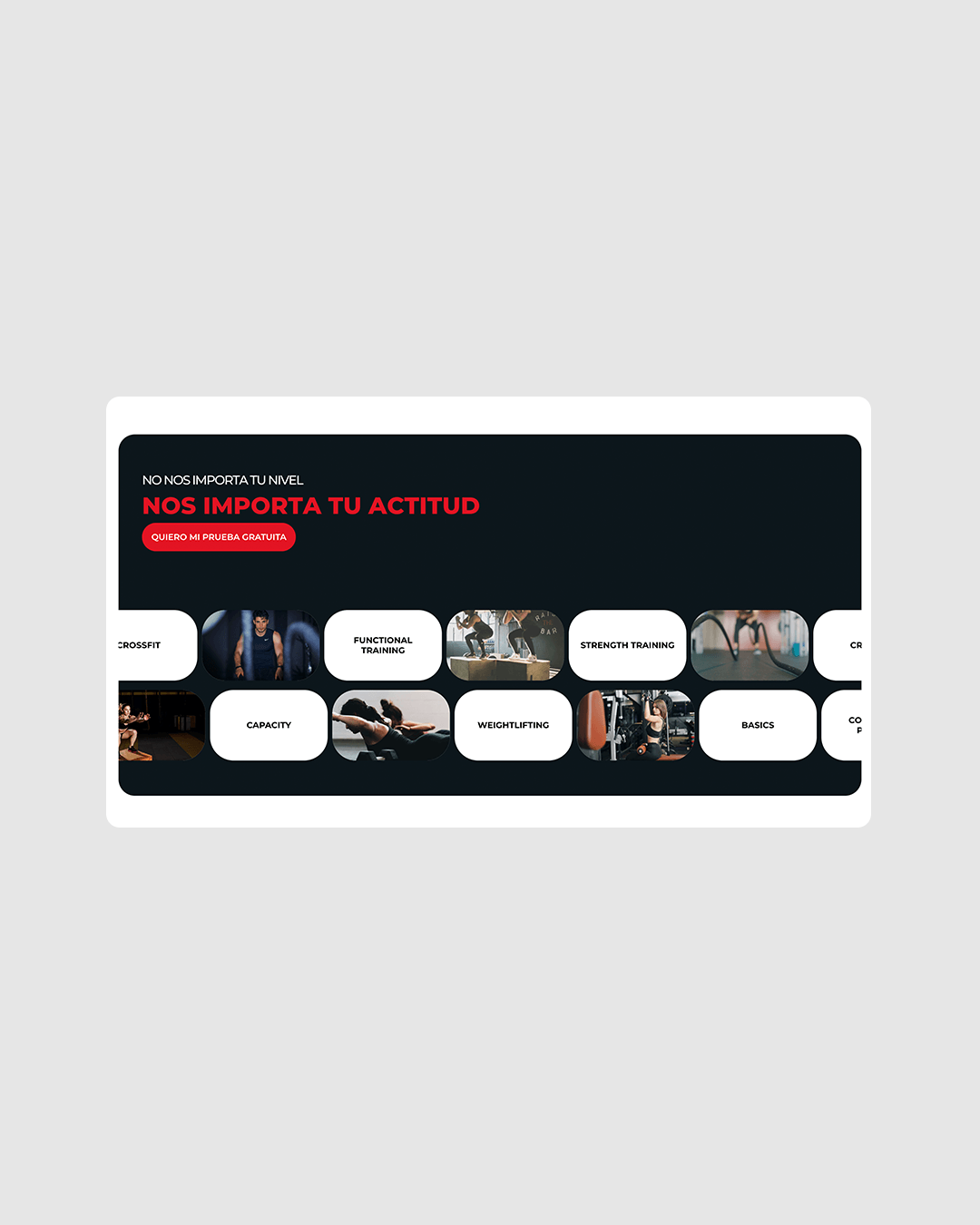 diseño web gimnasio